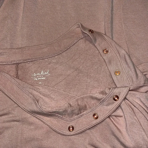 Isabel Maternity Ingrid & Isabel Pink Nursing Shirt 1026 - Picture 3 of 5